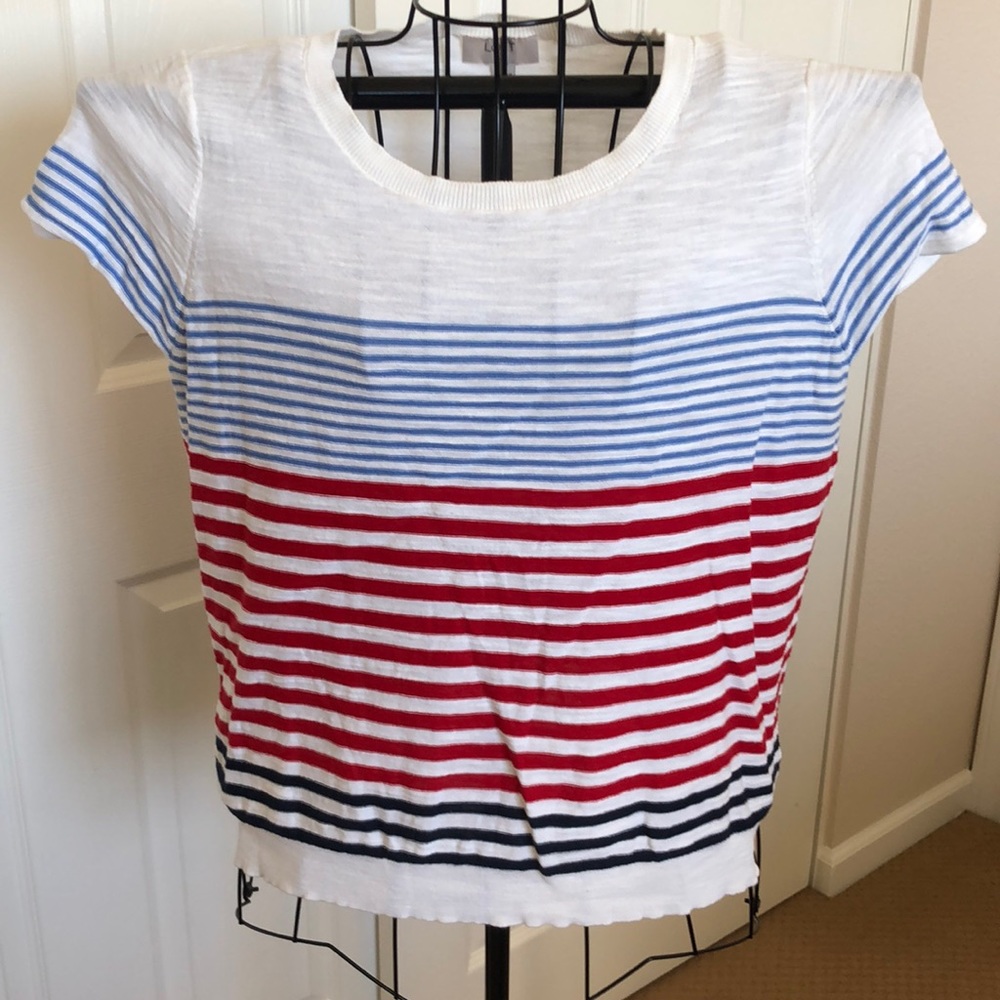 Loft short sleeve light sweater top